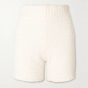 Skims Boucle Shorts, White, SM, New with Tags